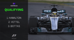 Australian Grand Prix: Lewis is on pole, Vettel 2nd