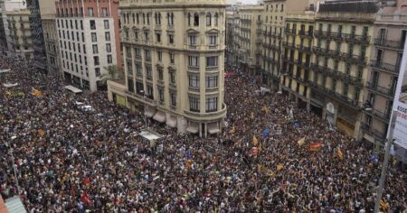 The Catalans were butchered by police forces in protest to their independence vote.