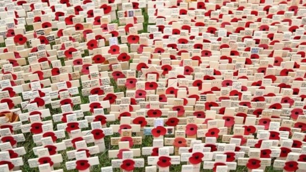 A two-minute silence is observed around the UK