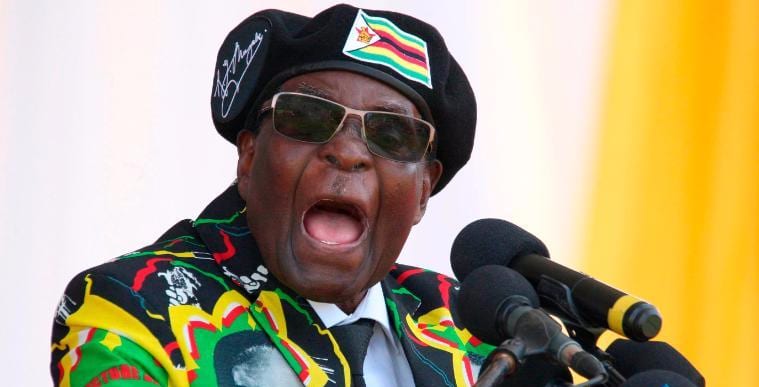 The 93 yr old Zimbabwe's President Robert Mugabe as vocal as ever