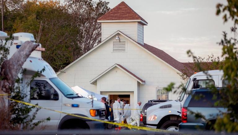 A mass shooting at the First Baptist Church in Sutherland Springs, Texas, on Sunday Nov. 5, 2017