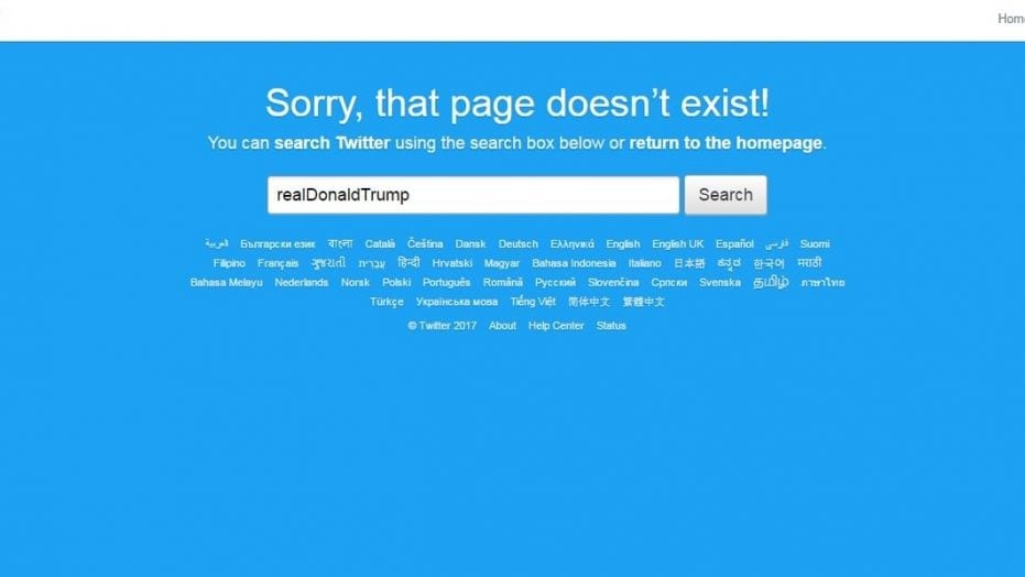 Donald Trump was deleted form twitter for 11 minutes