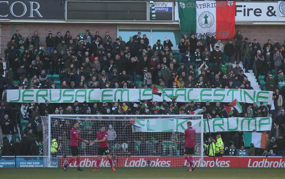 Celtic Football club's supporters hold their protests during Sundays game