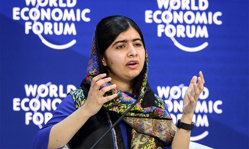 The Pakistani born Nobel peace laureate Malala Yousafzai on Thursday urged women to “change the world”