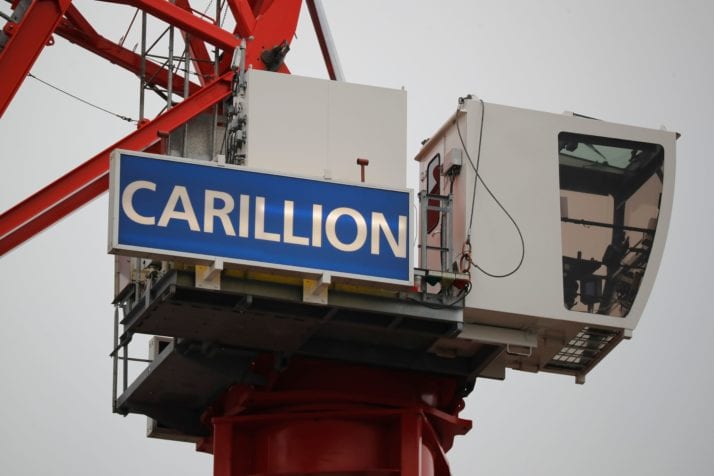 British construction company Carillion on a building site
