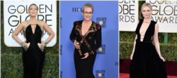 Golden globes awards 2018 - stars will wear black and wear 'Times Up' pins.