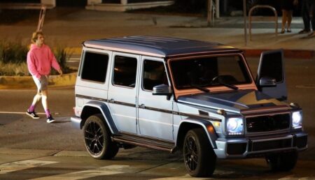 Justin Bieber involved in a car crash in Hollywood