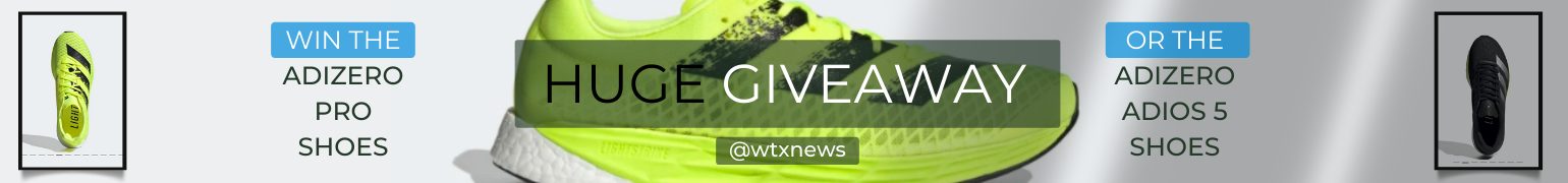 Adizero Adios 5 giveaway to signup for the news Briefing