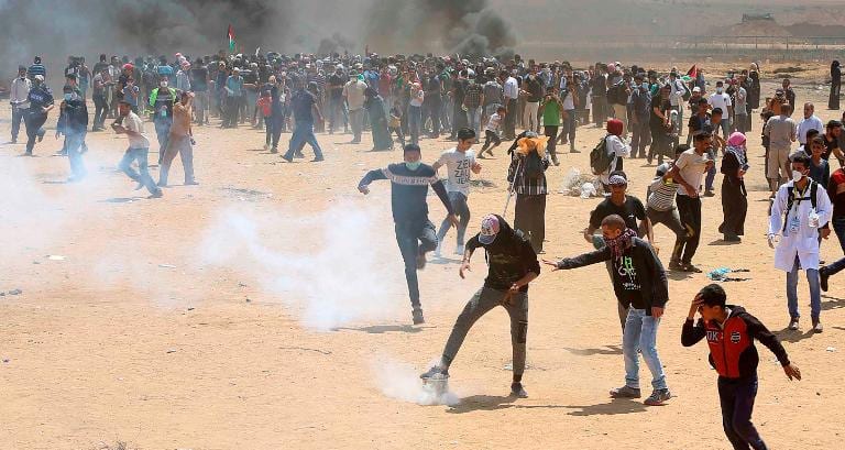 60 dead! Demonstrators say they want to highlight their right to return to homes lost by their ancestors during the war that accompanied the founding of the state of Israel in 1948.