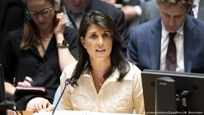 US Ambassador Haley announces the US will quit the UNHRC
