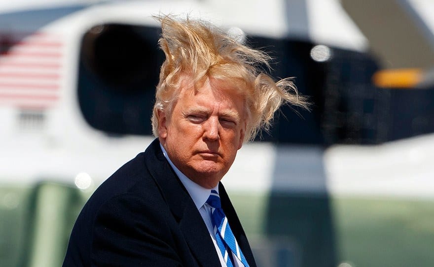 President Donald Trump Leaves G7 Summit in Canada a mess, just like his hair