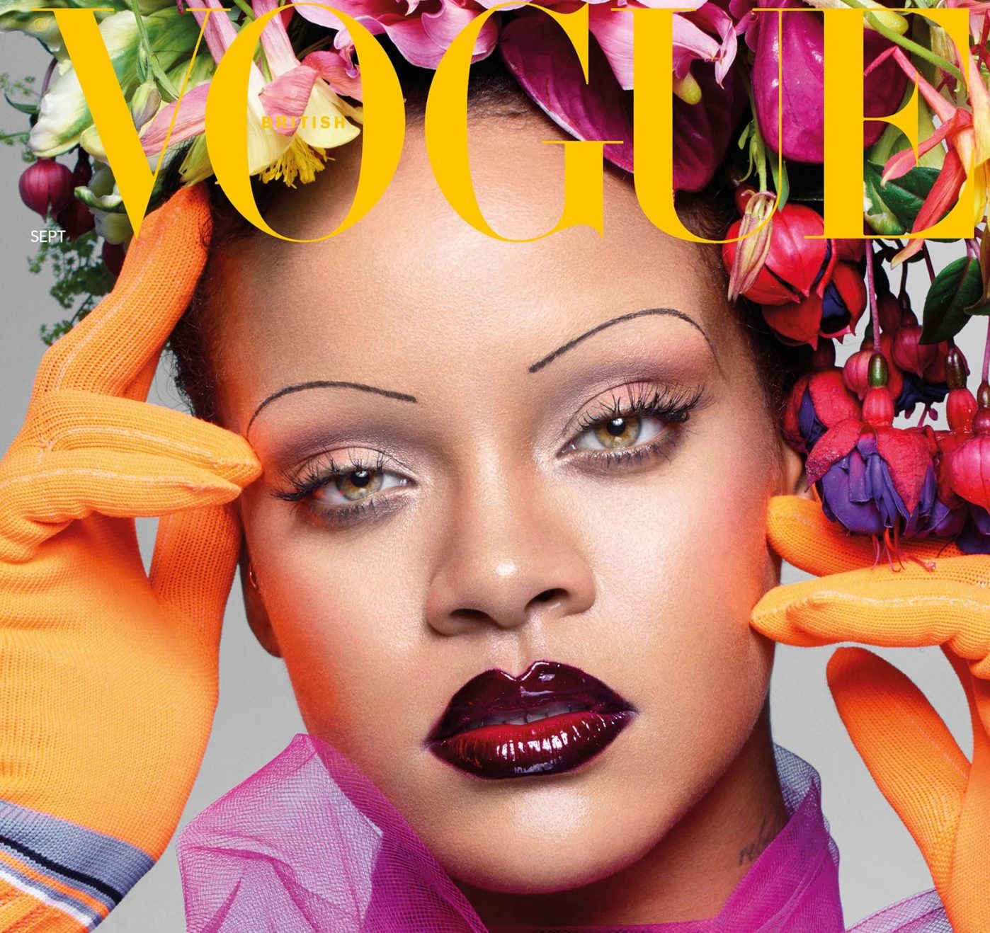 Rihanna on the cover of Vogue magazine 2018