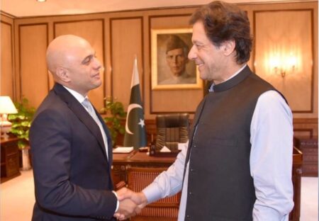 Sajid Javid meets Pakistani PM Imran Khan as anti-terror and illicit finance corruption pact announced