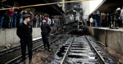 25 killed as train crashes in Cairo station, erupting in flames