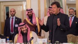 Pakistan's ambassador Imran Khan and Saudi Crown Prince MBS