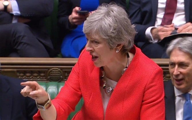 Prime Minister May defeated for a second time on her Brexit proposal