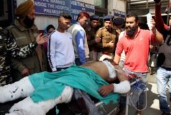 At least one person was killed and 17 injured on Thursday when a grenade exploded at a bus stop in the city of Jammu in Indian-occupied Kashmir