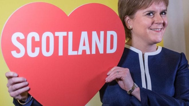 Sturgeon baits May over independence