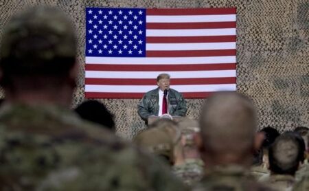 US military spend has risen under Trump