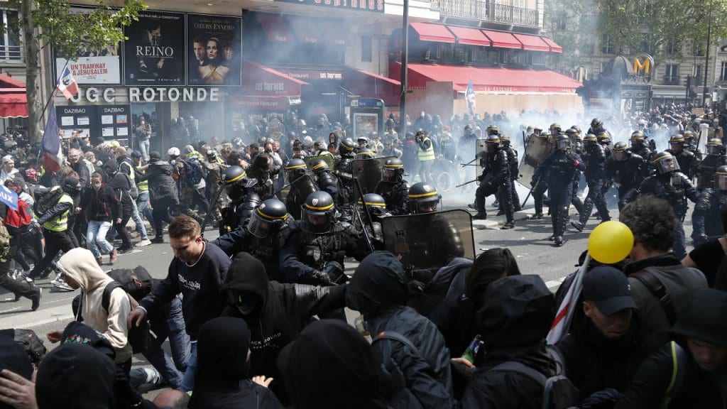 Clashes break out at Paris May Day protests