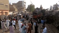 Train collision in Pakistan kills three & injures more than 20
