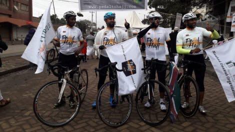 Kenyan Muslims cycled to Hajj 2019 for charity