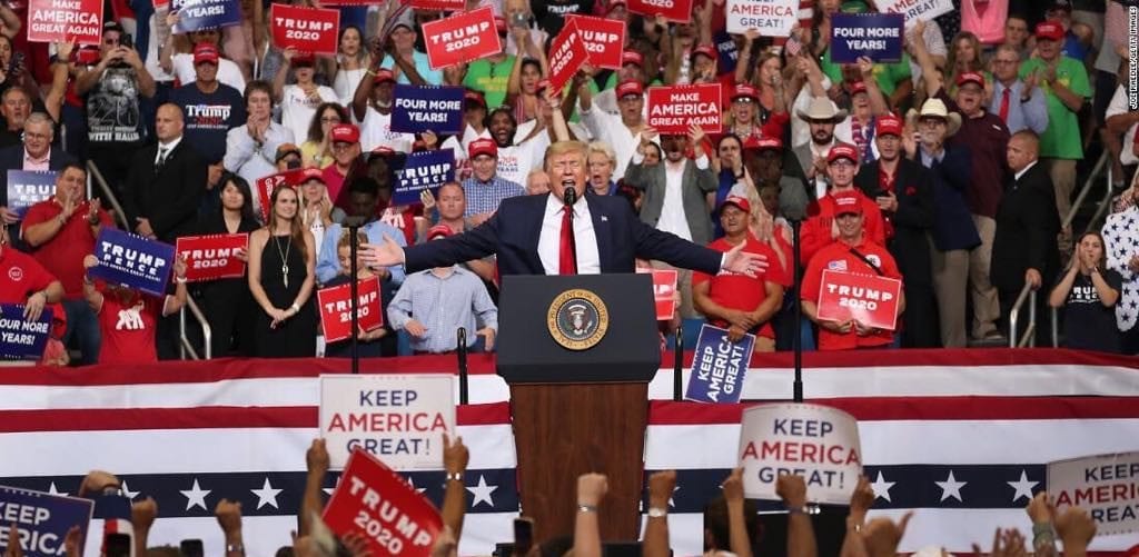 trump unhappy with 'send her back' chants during his rally