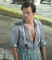 Harry Styles spotted making new music video