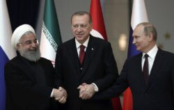Iran meets Russia and Turkey following US accusations