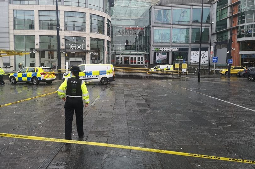News from Manchester where 5 people have been stabbed at the Arndale shopping centre.