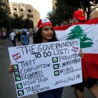 Lebanese protesters reject the president’s appeal for talks