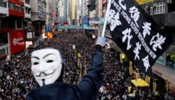 Hong Kong shouts ‘anti-government’