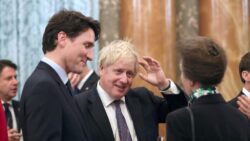 Boris, Mcron and Justin caught scoffing at Trump