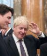 Boris, Mcron and Justin caught scoffing at Trump