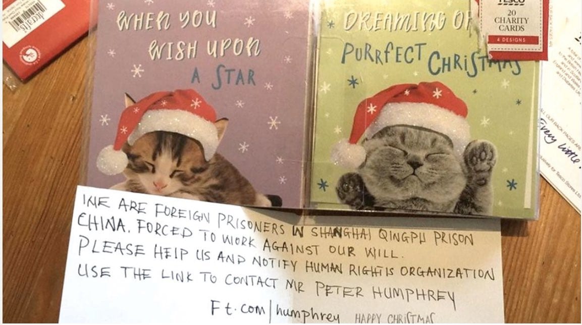 tescos christmas card factory in china forced to deny forced labour