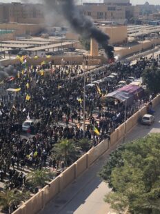 Iraqi Protesters storm US embassy