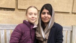 Greta meets Malala at Oxford University