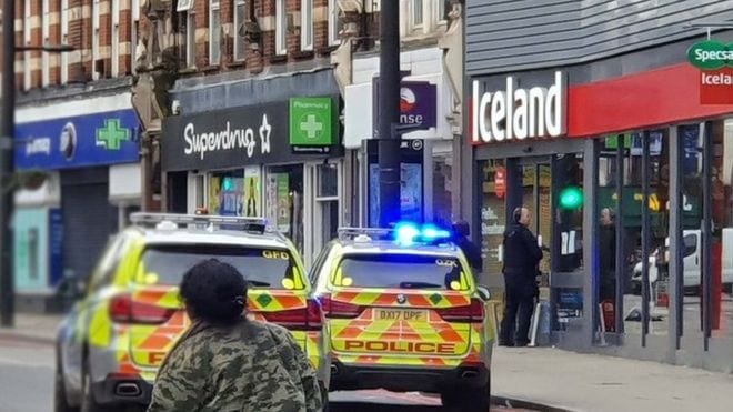 London's Metropolitan Police Service on Sunday said a man was shot by officers in a southern district.