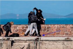 lesbos island aid workers attacked