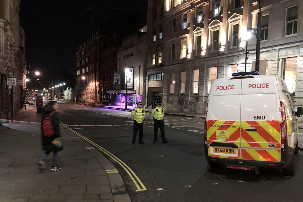Knifeman shot dead by police in central London 
