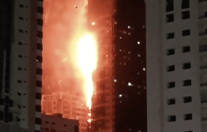 Breaking News: Fire erupts at residential tower in Sharjah