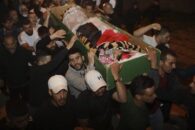 Hundreds attended Halaq's funeral