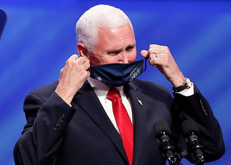 Mike Pence tells young Americans to wear a facemask