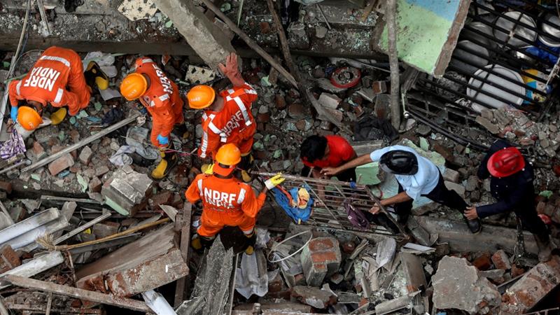 Rescuers searching for survivors of Monday's building collapse