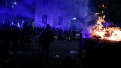Italian police clash with protesters