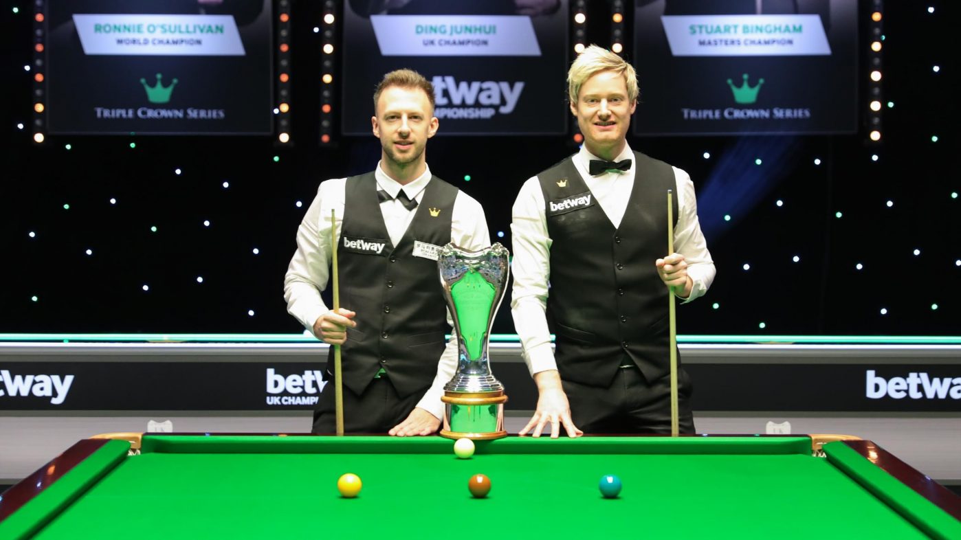 Snooker UK Championship final between Niel Robertson and Judd Trump