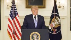 President Donald Trump speech today indicated for the first time that he is ready to move on