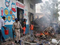 Suspected suicide car bomb targets hotel in Somali capital