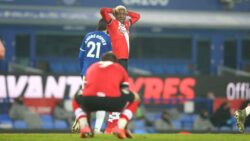 Moussa Djenepo missed a great chance in the Premier League fixture between Everton and Southampton