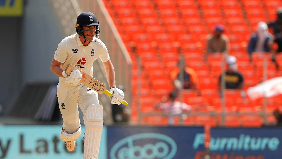 England's Dan Lawrence scored a half-century against India